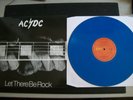AC/DC - LET THERE BE ROCK BLUE VINYL LP WITH ALTERNATE SLEEVE V. RARE BON SCOTT