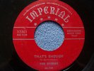 The Spiders...That's Enough...Original Imperial 45 rpm 1953