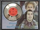 SIMON AND GARFUNKEL - BRIDGE OVER TROUBLED WATER - FRAMED 'SILVER' 45rpm  RECORD