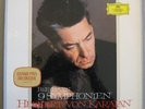 BEETHOVEN, 9 Symphonies. KARAJAN Berlin Phil. Orig 1964 DGG 8LP Box. NM Vinyl
