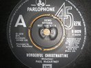 Paul McCartney (Beatles) Wonderful Christmastime  UK DEMO Pressing 45