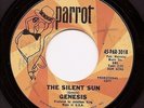 GENESIS The Silent Sun  Rare Original US Promo 45 on Parrot