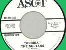 SULTANS Gloria (Cadillacs' song) 45rpm Ascot 1966 doo-wop