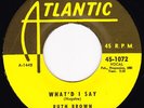 Ruth Brown-What'd I Say/It's Love Baby-Rare Orig.New Breed R&B/Doo Wop 45-HEAR