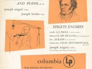1A JOSEPH SZIGETI /Schubert Fantasia + 4 SZIGETI Encores/COLUMBIA BLUE Label/NM
