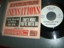 RARE SOUL/RB PROMO 45 RPM+ PICTURE SLEEVE / THE SENSATIONS / TOLLIE  M DISC