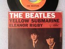 BEATLES 45 YELLOW SUBMARINE 1966 ps NO RING WEAR no skips no lp ELEANOR RIGBY #3