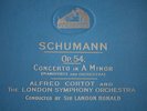 SCHUMANN Op54 Conc A Minor Alfred Cortot Pianoforte L Ronald 4x 12