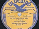 Jimmie Rodgers, Bluebird B-05223, 78 rpm, late 1920s old-time prewar country