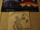 METALLICA RIDE THE LIGHTNING, MASTER OF PUPPETS, AND JUSTICE FOR ALL VINYL LPs