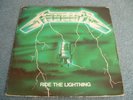 METALLICA `Ride The Lightning` lp 1984 w/ Green cover rare French mistake vg++