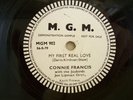 CONNIE FRANCIS: MY FIRST REAL LOVE (78 RPM) DEMO  MGM 902 CON VG