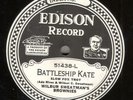 Wilber Sweatman's Brownies - Battleship Kate - Edison Diamond Disc 51438 - Mint