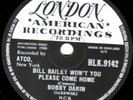  1960 BOBBY DARIN 78 BILL BAILEY WON'T YOU PLEASE COME HOME/TALL STORY