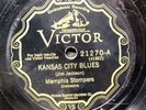 1928 VICTOR SCROLL LABEL 78 RPM  RECORD MEMPHIS STOMPERS KANSAS CITY BLUES