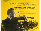 JULIAN OLEVSKY classical LP “Brahms Violin Concerto” WESTMINSTER 5273 nice