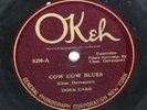 DORA CARR  Cow Cow Blues  (CHAS. DAVENPORT AT PIANO) 78 rpm OKEH *HEAR*