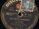 78 tours   opéra   Vaguet   Pathé saphir  113   Les nuits persanes