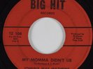 Funk 45 JOHNNY MAE MATTHEWS My Momma Didn't Lie BIG HIT HEAR