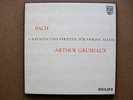 ARTHUR GRUMIAUX BACH 6 SONATAS PARTITAS FOR VIOLIN PHILIPS 3 LP BOX AND BOOK