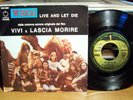 PAUL MCCARTNEY BEATLES WINGS LIVE AND LET DIE APPLE ST.7'' + PS ITALY