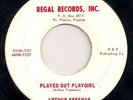 ARTHUR FREEMAN Played Out Playgirl ORIGINAL 1962 REGAL 1ST CUT 45 NORTHERN SOUL