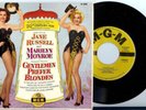 MARILYN MONROE & JANE RUSSELL Gentlemen Prefer Blondes MGM EP 1953 RARE