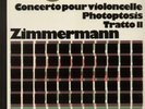 ZIMMERMANN- CONCERTO POUR VIOLONCELLO- WERGO- NEUE MUSIK-1972