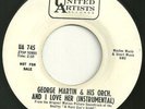 BEATLES-UNITED ARTISTS PROMO 45 RPM-GEORGE MARTIN & ORCH AND I LOVE HER/THIS BOY