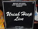 URIAH HEEP VERY RARE SEALED(2) LP URIAH HEEP LIVE NO CUTOUTS/BARCODES 1ST PRESS