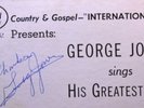 GEORGE JONES Country Star SIGNED LP VINYL RECORD ALBUM Starday Autographed