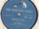 ELVIS PRESLEY - Heartbreak Hotel / I Was The One 78 rpm disc (A++ COND)