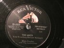 VINTAGE RCA VICTOR 78 RECORD ELVIS PRESLEY-----TOO MUCH