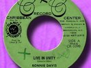 Orig. Press RONNIE DAVIS- LIVE IN UNITY- CARIBBEAN RECORD CENTER NM ?