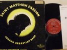 Westminster WAL 401 Bach ST. Mattew Passion BARYLLI CUENOD Scherchen VG++ TO NM
