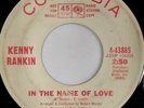 rare Soul 45 KENNY RANKIN in the name of love COLUMBIA