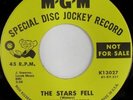 rare Soul 45 JUNIOR WATERS the stars fell MGM Hear