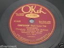Electric OKEH 41448 LOUIS ARMSTRONG Cotton Club Orch CONFESSIN I LOVE YOU (1930)