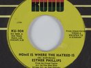 70's Soul 45 ESTHER PHILLIPS Home Is Where The Hatred Is KUDU HEAR