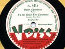Special  BING CROSBY Christmas V Disc 441  WHITE CHRISTMAS/SILENT NIGHT medley E