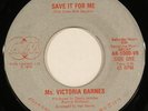 VICTORIA BARNES modern soul disco 45 “Never Too Late” NM HEAR