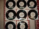 FRANCO BATTIATO-JOVANOTTI-LITFIBA-I.GRANDI 8 DISCHI 45giri JUKE BOX + STRIP