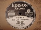 EDISON 52139 HARRY RESER BANJO The Old Town Pump / Clock & The Banjo  N-