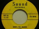Johnny Fuller She's Too Much / No More Lovin Sound RARE BAY AREA R&B SOUL LISTEN
