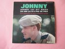 JOHNNY HALLYDAY    JOHNNY LUI DIT ADIEU    BANDEAU NOIR   TBE  EP45T