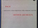 ARTHUR GRUMIAUX  Bach Solo Violin ORIG Philips Plum 835198/200 HOL-1960s  MINT