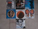 FABRIZIO DE ANDRE' BLOCCO DI 7 DISCHI A 45 GIRI EDIZ.ITALIANA VG/EX