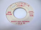 Red Vinyl Promo 45 BOB DYLAN Rainy Day Women #12 & 35 on Columbia (Promo)