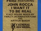 FREEEZ f. JOHN ROCCA I Want It To Be Real 12