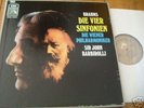 BRAHMS: 4 Symphonies etc/ Barbirolli 4 LPs Electrola Angel German Ed1 SMA Stereo